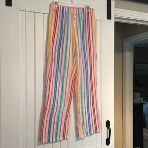 Victoria's Secret Pink Rainbow pajama pants